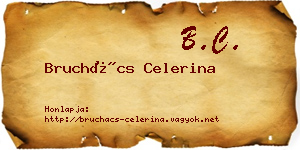 Bruchács Celerina névjegykártya